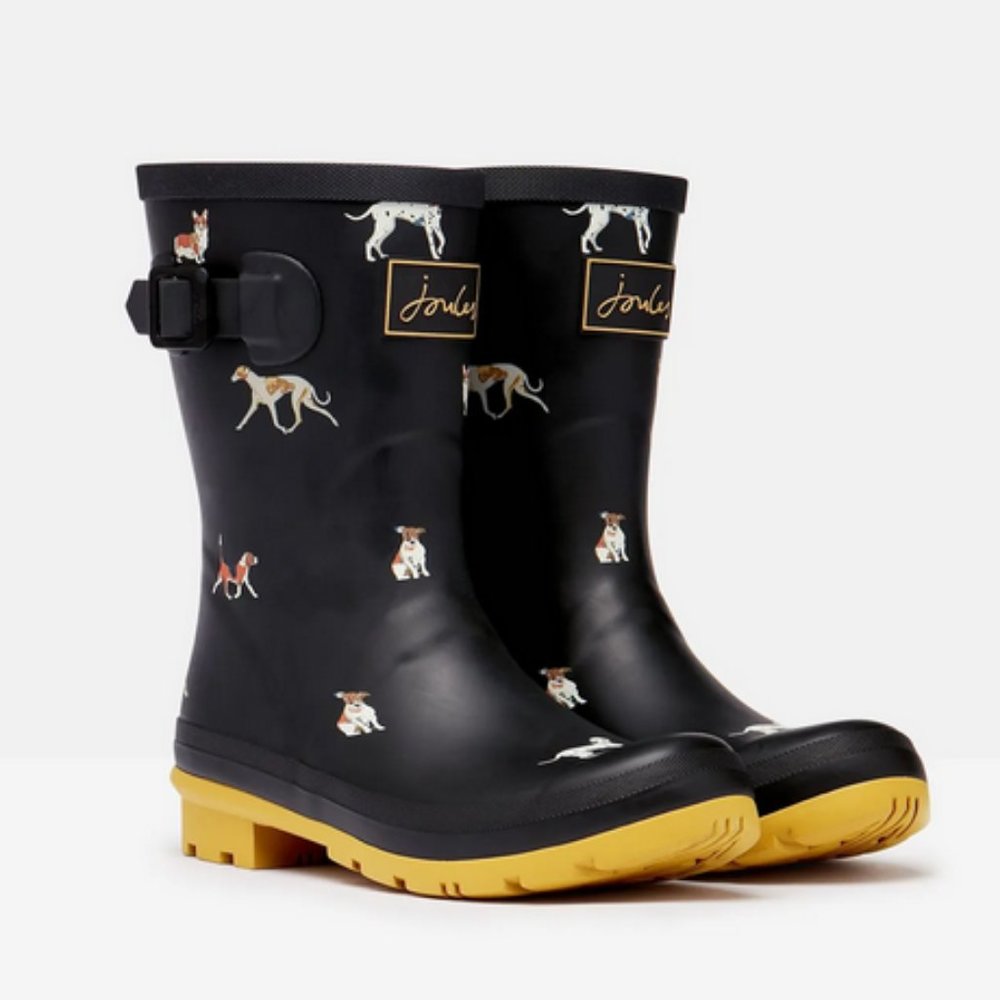 JOULES Printed Waterproof Rain Boots
